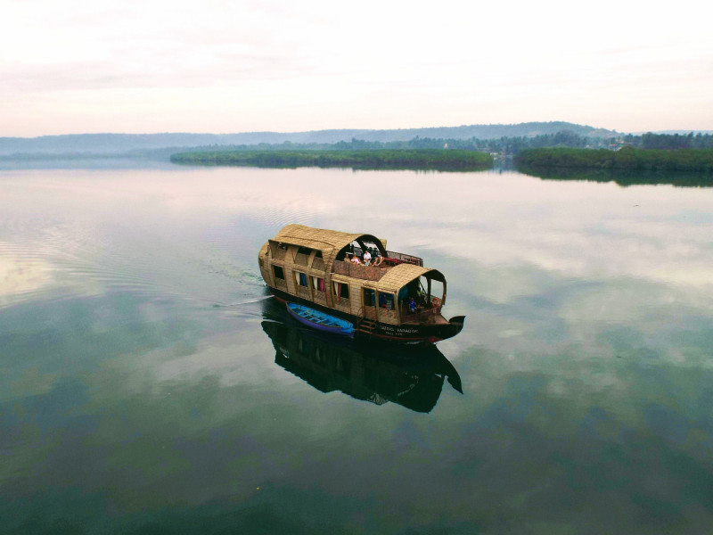 House boat sur les backwaters de Goa 
