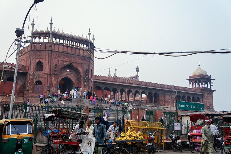 Devant Jama Masjid Delhi