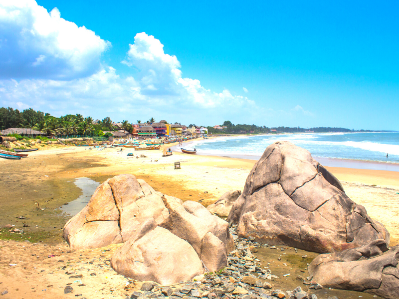La plage de Mahabalipuram