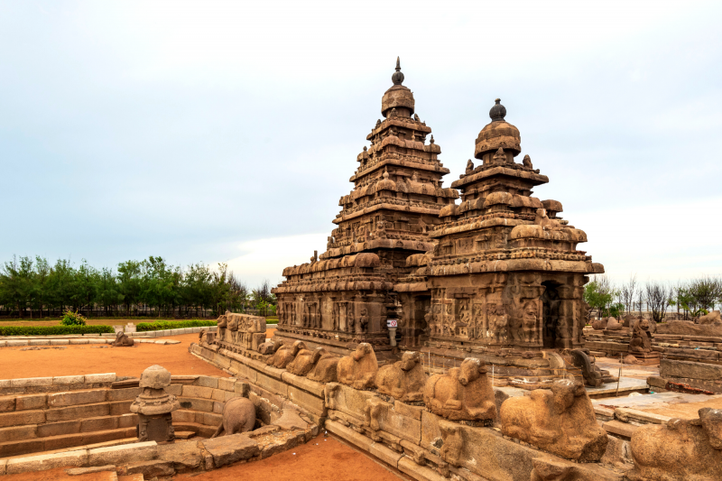 Le temple du Rivage de Mahabalipuram